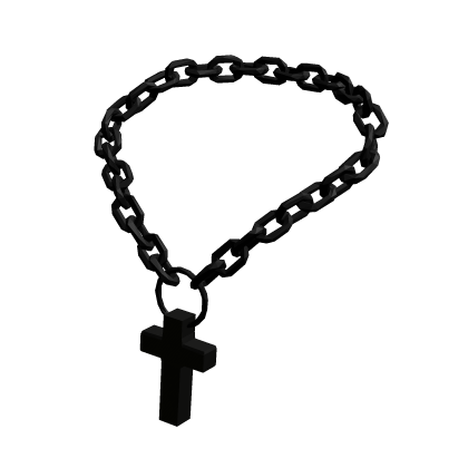 Big Black Chain With a Big Black Cross thumbnail
