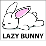 Lazy bunny plays
