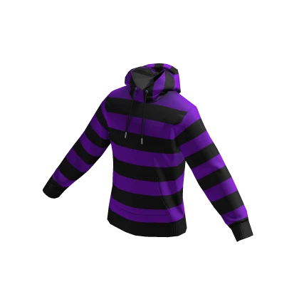 Purple striped hoodie online