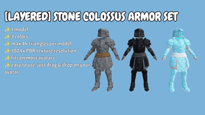 [Layered] Stone colossus armor set preview 1