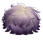 Purple Messy Boy Hair