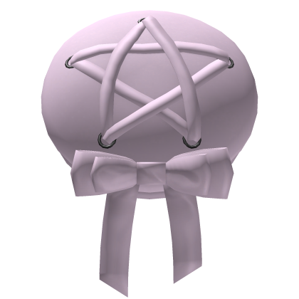 emo gothic pentagram beret in pink