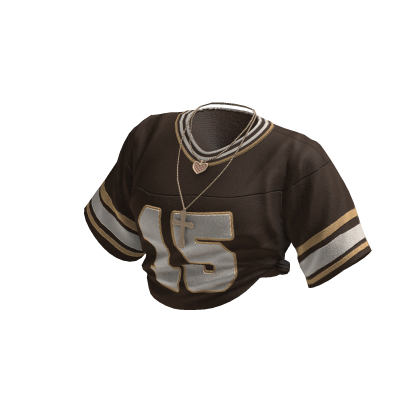 Streetwear Varsity Football Shirt (Brown)