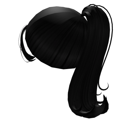 Doll Curly High Ponytail in Black Roblox item