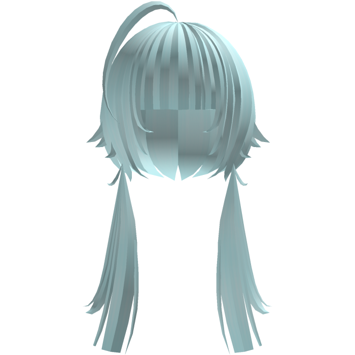 spiky moe emo pigtail with ahoge {blue} ᗜ⩊ᗜ 