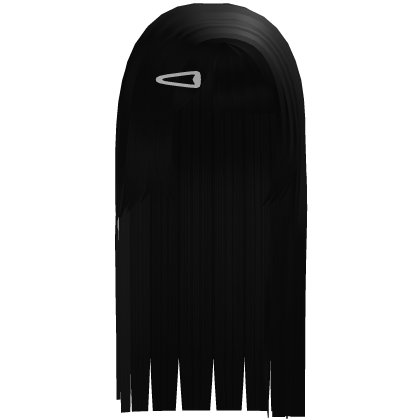 ୨୧ cutecore anime long straight hair - black