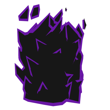 Purple Outline Flaming Left Arm
