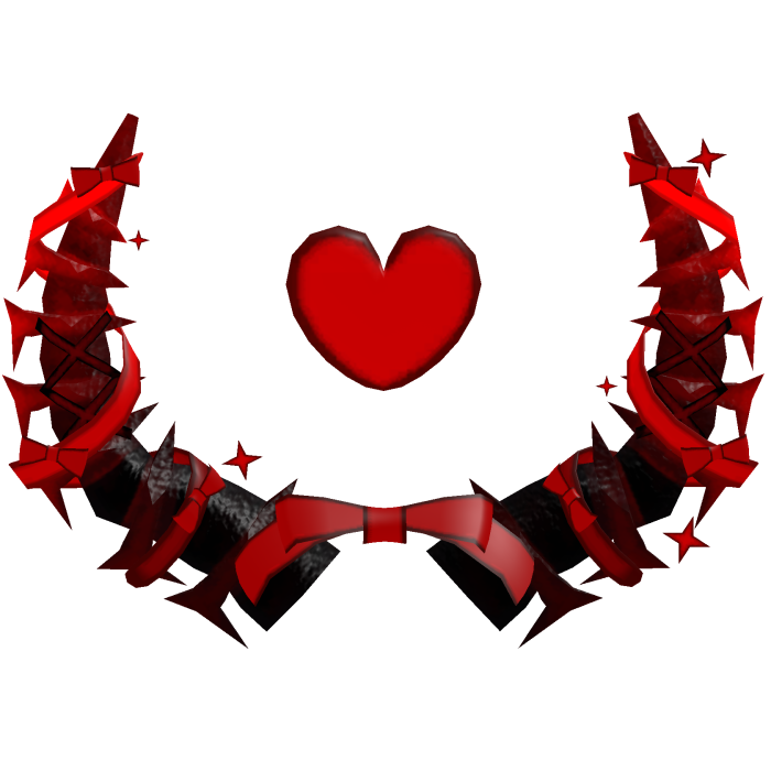 Vampire Red Stormbreak Horns W Heart EMISSIVE ♥