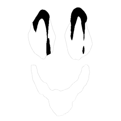 inverted creepery creepy silly face Roblox decal