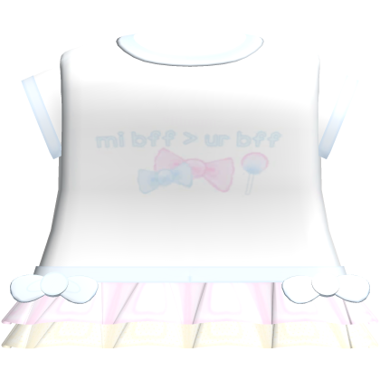 Cute Sweet Candy Pink Bff Dress Roblox item