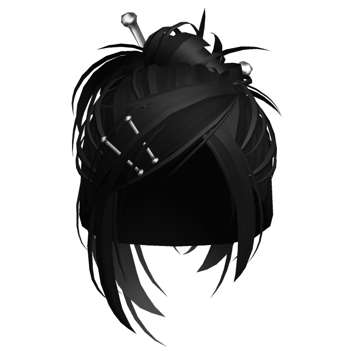 Pinned Messy Model Bun (Black)