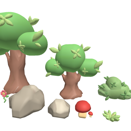 Cartoon Decoration Pack! (Trees, rocks, n more!)