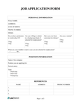 THE JOB APPLICATIONS