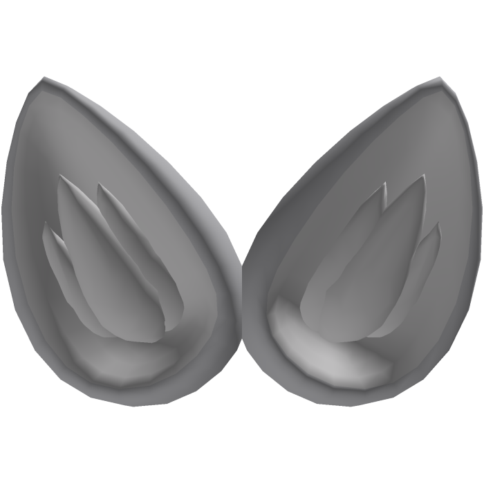 Light Grey Furry Ears