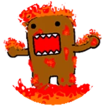 Flaming Domo Roblox badge thumbnail