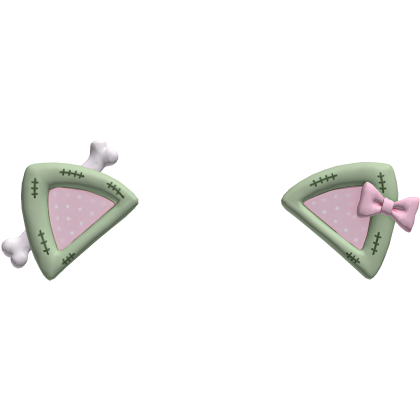 creepy halloween cute zombie cat ears
