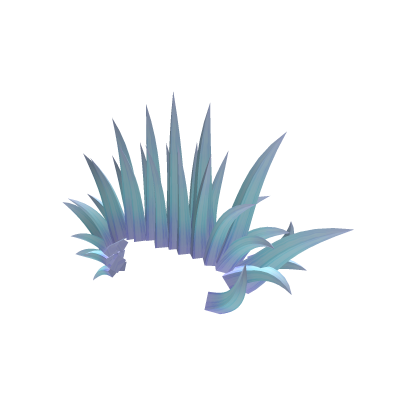 Blue Pastel Fade Punk Mohawk w Horns