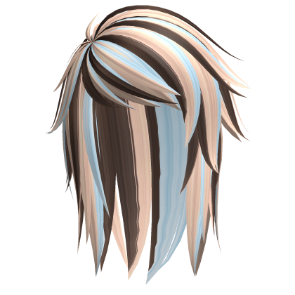 Emo Hair in Blue Neapolitan Roblox item