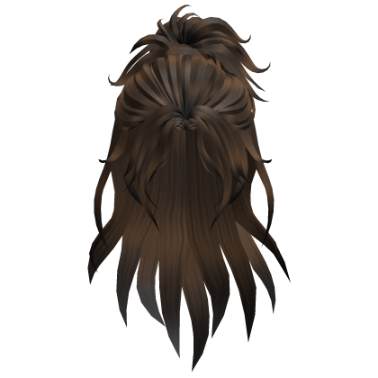 Long Layered Wolf Cut Hair - Brown thumbnail