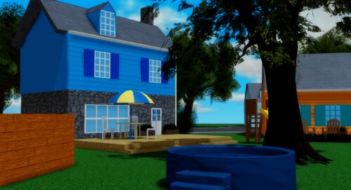 the backyard