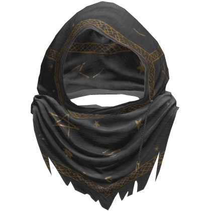 Gray Sorcerer Distressed Rune Hood