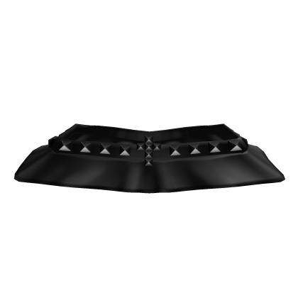 Alt E-Girl Black Pleated Skirt w/ Chains & Studs