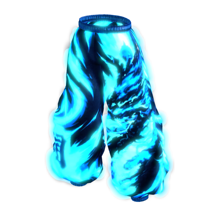 Azure Emissive Glowing Pants