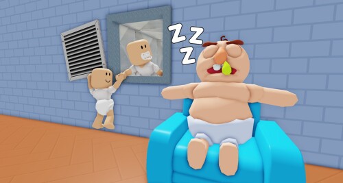 TEAM EVIL BABY ESCAPE! (TEAMWORK OBBY)