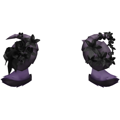 Goat Sheep Flowery Purple Horns w Purple Ears Roblox item