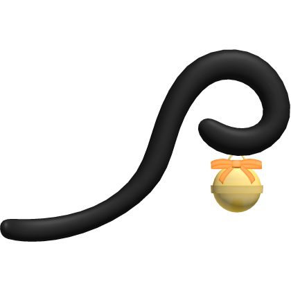 black orange cutesy kitty cat bow halloween tail