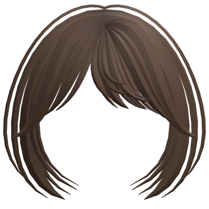 brown layered bangs Roblox item