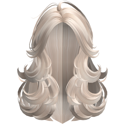 Swirly Anime Platinum Blonde Hair
