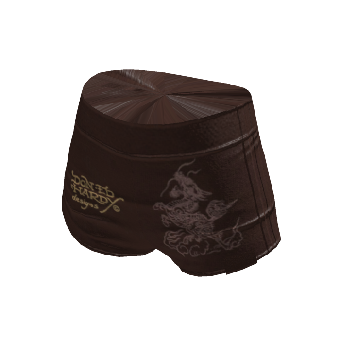 Brown Graphic Shorts