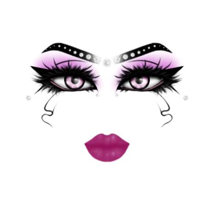 Jeweled Pink Makeup Roblox decal