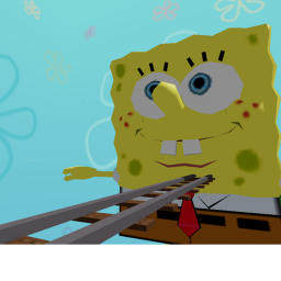 CART RIDE INTO SPONGEBOB!!! SUPRSIE AT END!!!