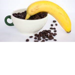 The bananas with some coffee