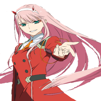 Zero two (transparent) Roblox decal
