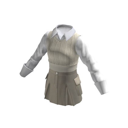 Knit Vest with Skirt