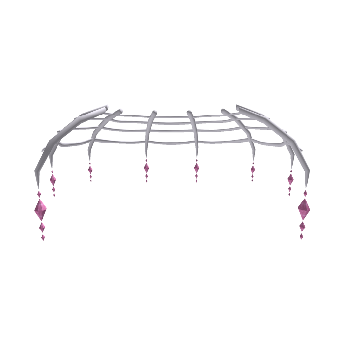 🤍🕸️ Spider's Grace crystal web skirt - Pink