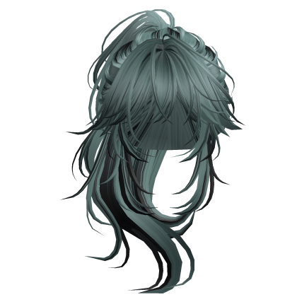 Wolfcut Anime Layered Ponytail Zombie Stripes