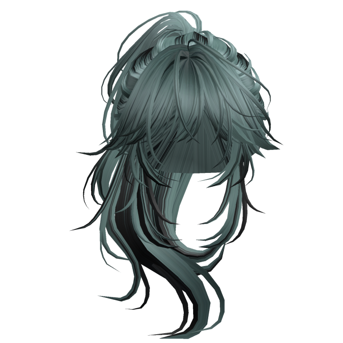 Wolfcut Anime Layered Ponytail Zombie Stripes