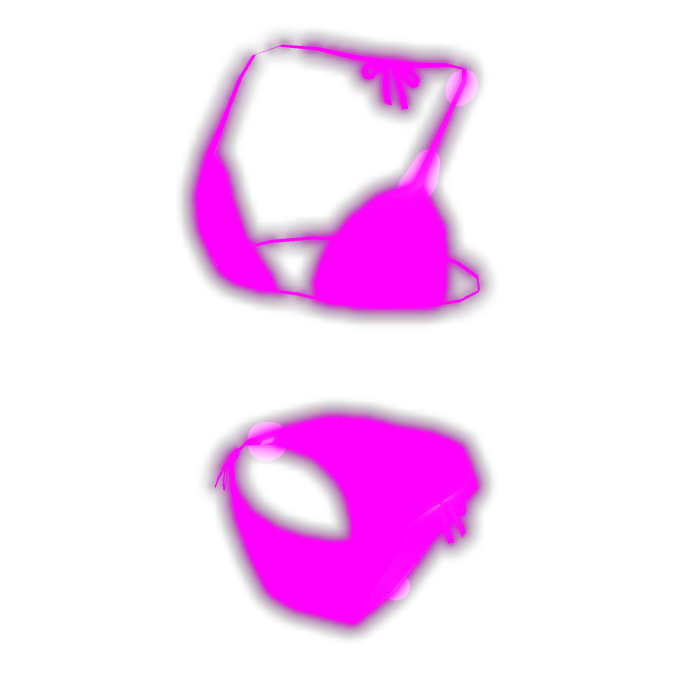 ✅🔴Emissive Pink Bikini Swimsuit✅🔴