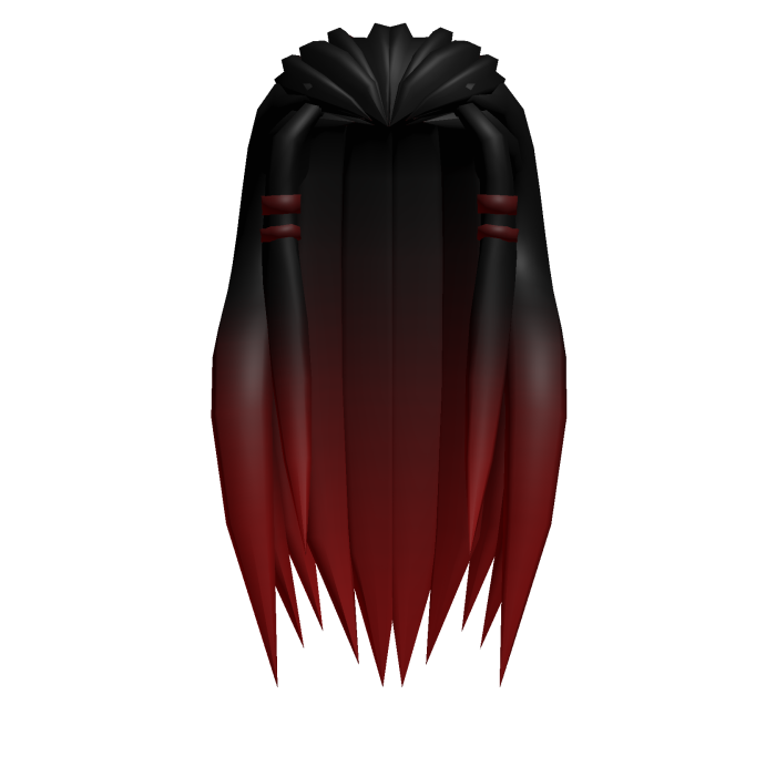 Black and Red Tips Braids