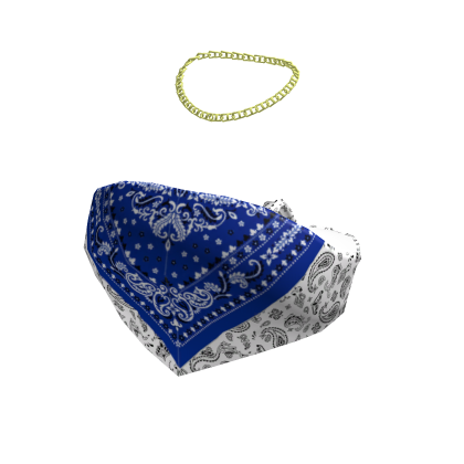 Blue & White 90s Style Bandeau thumbnail