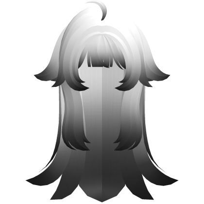 white ombre messy vkei long wispy hair w tufts