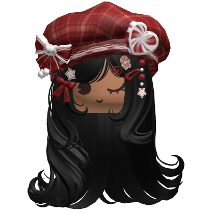 ♡ Christmas Fluffy Beret Combo (Black)