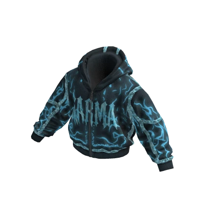 ELECTRIC BLUE KARMA HOODIE Y2K | Roblox Item - Rolimon's