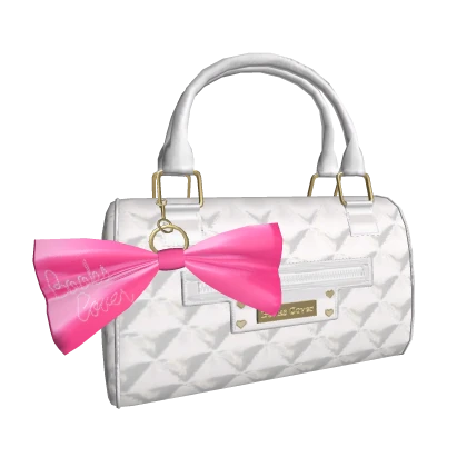 ♡ White Agejo Gyaru Gyal Bag with Pink Bow ♡ | Roblox Item