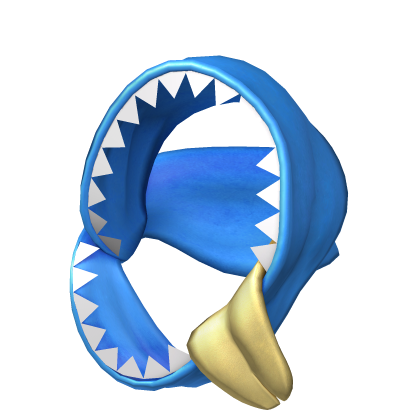 Decora Chomp Hood with split tongue (blue) Roblox item