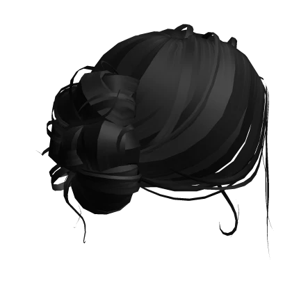 Roblox hair preview for Black Elegant Low Bun